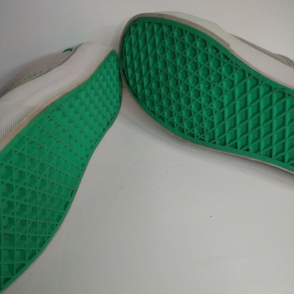 VANS ERA HEEL POP SKATE SHOE SLEET‎ GREY/MINT LEAF YOUTH M5.5, W7